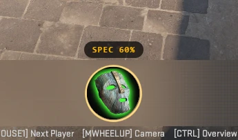 Volume status while spectating
